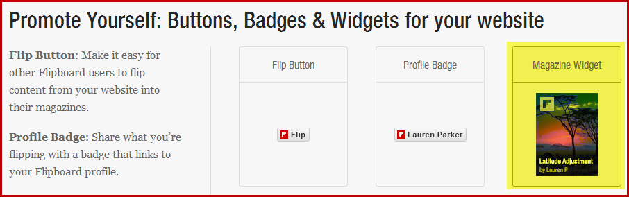 Click on Magazine Widget
